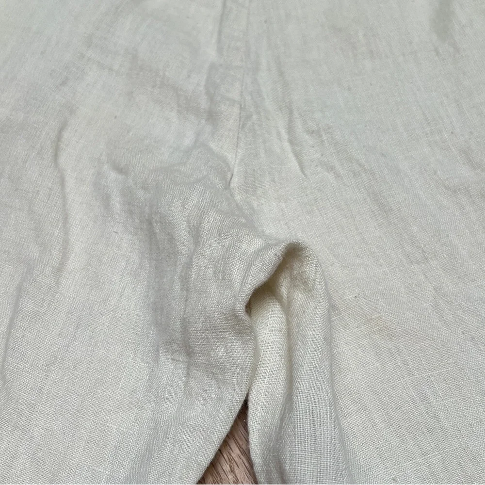 Flax Linen Trousers Pants Size P - Picture 9 of 15